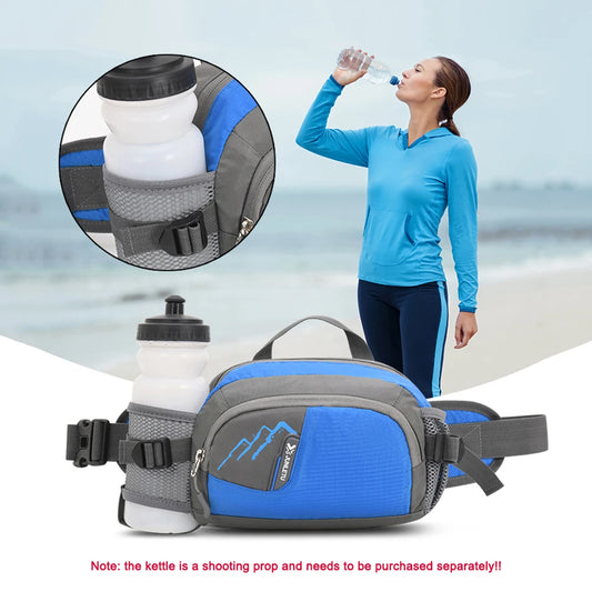 Alloet Fanny Pack Running Belt with Bottle Holder Hydration