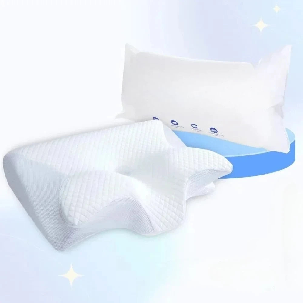Comfortable Memory Foam Neck Pillow for Cervical Support