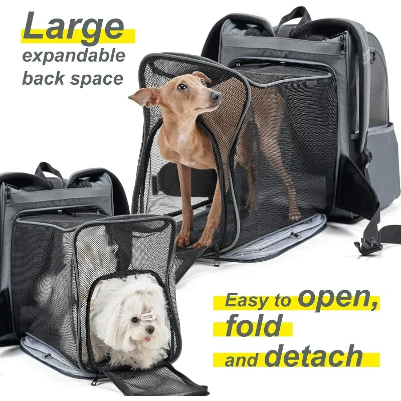 Expandable Pet Carrier Airline Approved Foldable Backpack