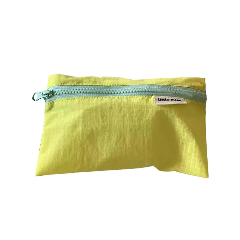 Plaid Makeup Bag Women Cotton Linen Cosmetic Zipper Pouch