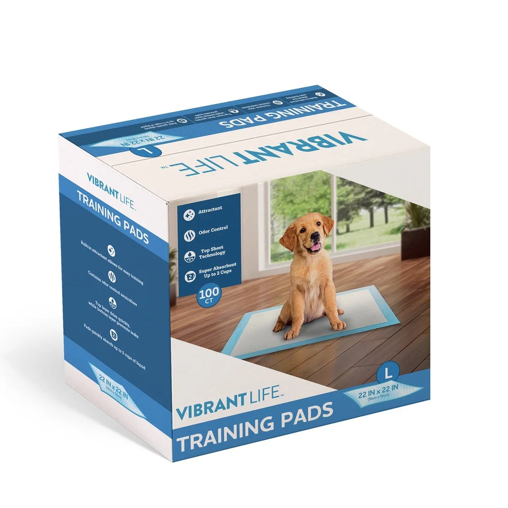 Large 22x22 Disposable Training Pads 100 Count Odor Control