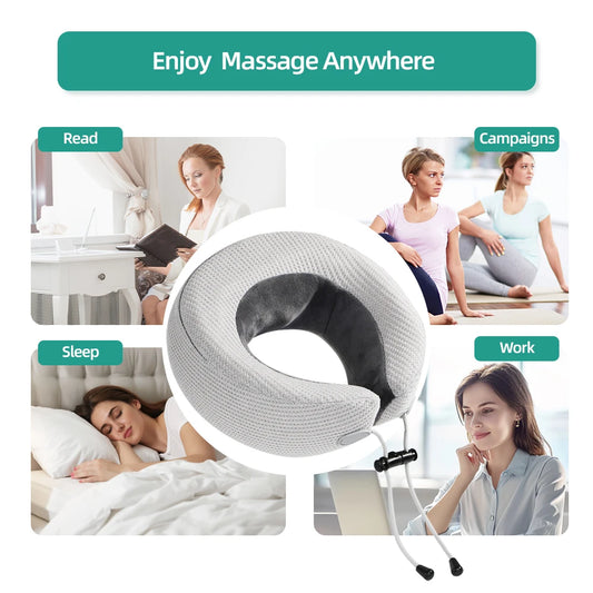 Viladepot U-Shaped Neck Massager Kneading Heat Vibration