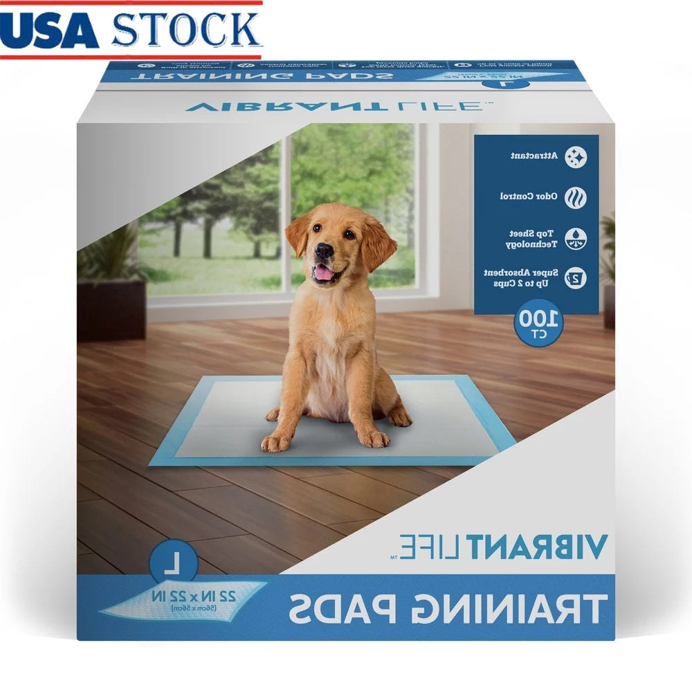 Large 22x22 Disposable Training Pads 100 Count Odor Control