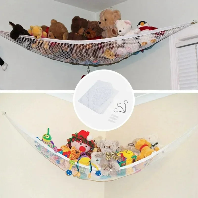 Durable Plush Toy Hanging Net For Corner Storage