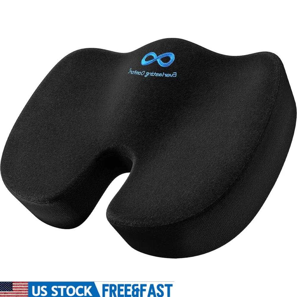 Memory Foam Seat Cushion For Office Chair Ergonomic Support