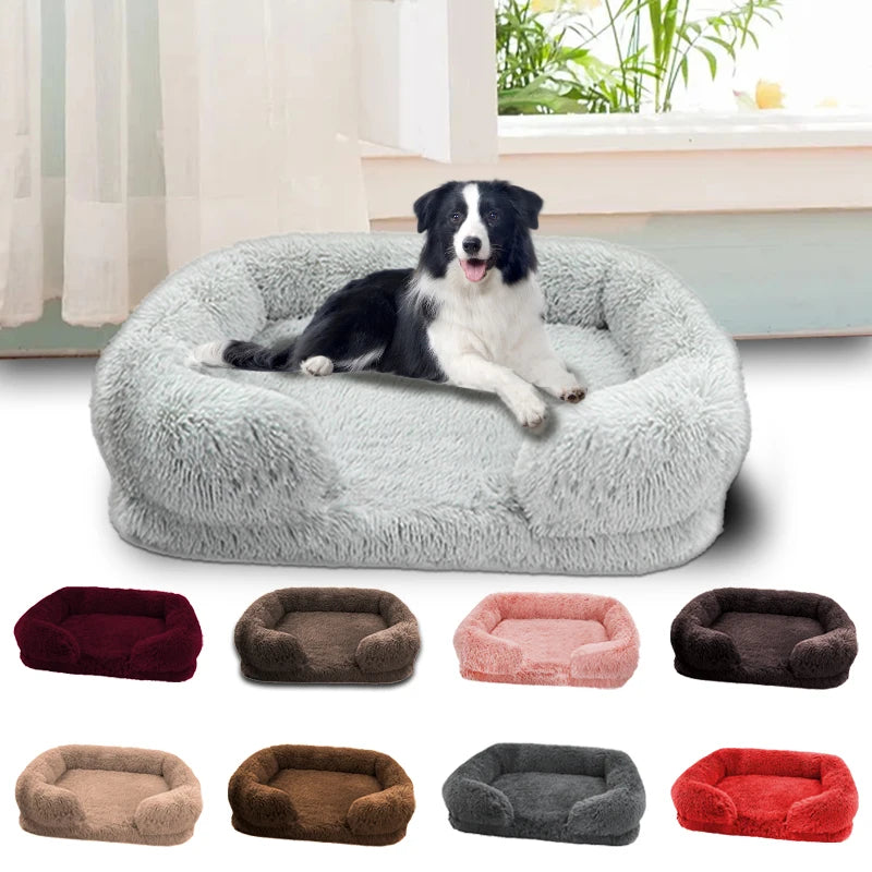 Jiangsu Thickened Orthopedic Dog Bed With Egg Sponge And Easy To Remove Washable Plush Cover