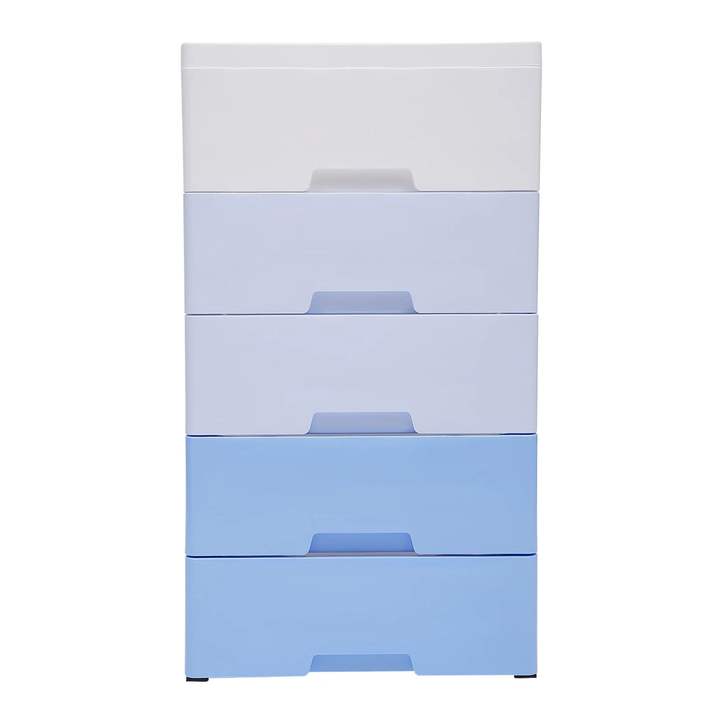5 Drawer Plastic Dresser With Wheels For Space Saving