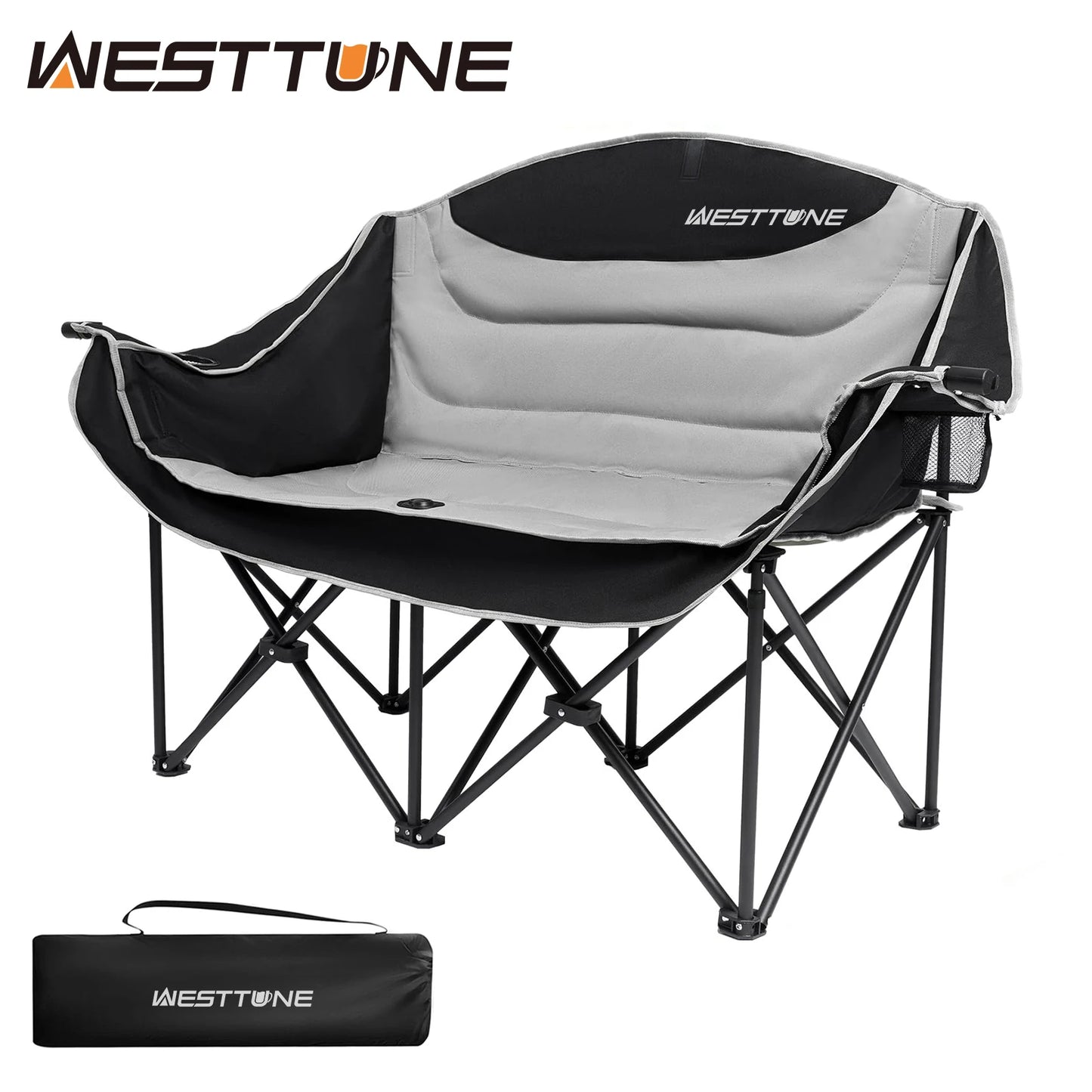 WestTune Heavy Duty Outdoor Couch Double Camping Chair