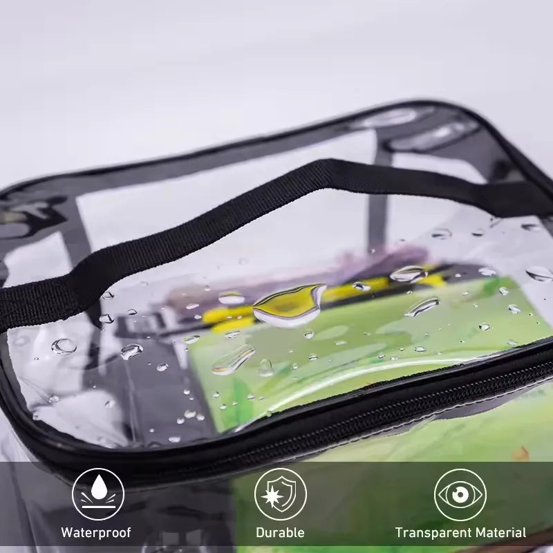 Large Capacity Transparent Mesh Zipper Toy Storage Bag