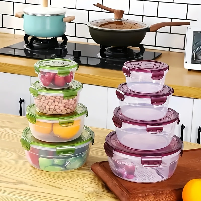 TUDOCCY Airtight Stackable Plastic Food Storage Containers With Lids