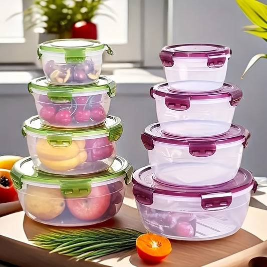 TUDOCCY Airtight Stackable Plastic Food Storage Containers With Lids